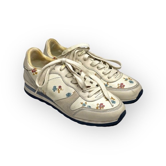 Coach ✽ C142 Runner Running Shoes Sneakers ✽ Chalk Tossed Rose Print ✽ 8.5M ✽ - Picture 10 of 16